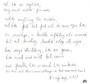 "o café days", english